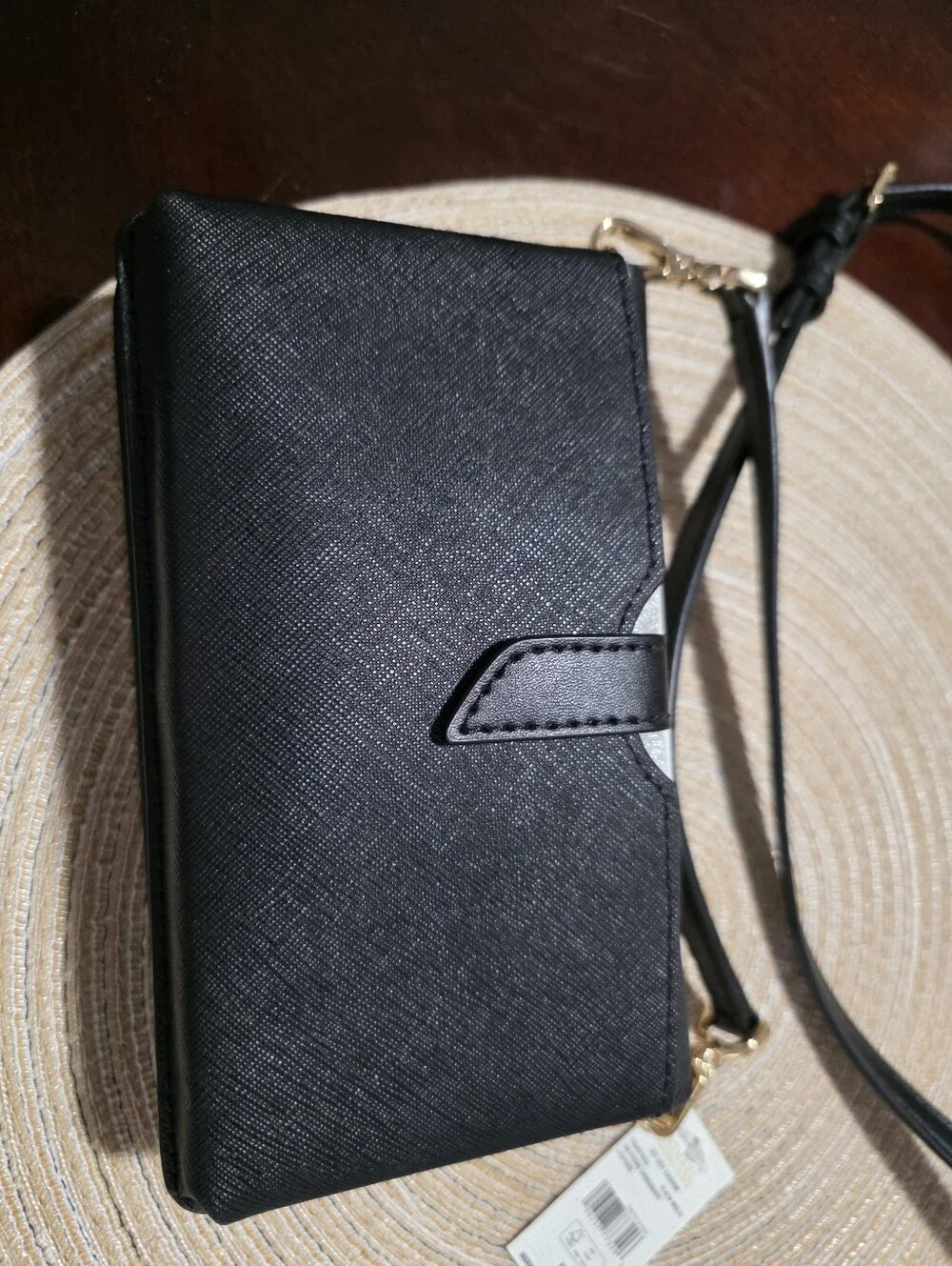 Michael Kors Black & White Crossbody Phone Wallet